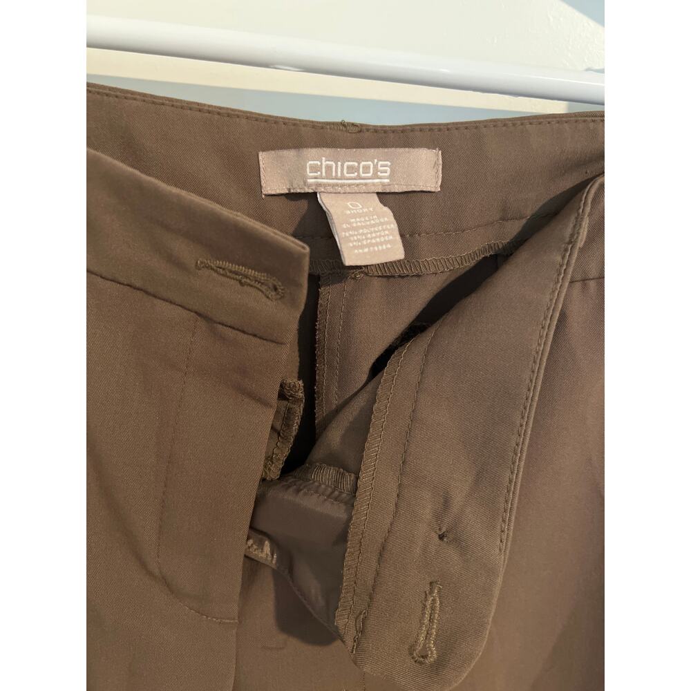 Chico’s Brown Dress Pants – Size 0 Short - Picture 3 of 6
